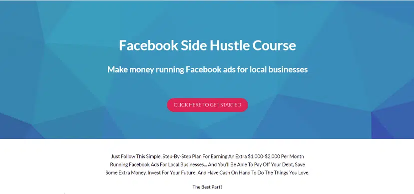 Facebook Side Hustle Course